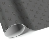 Onyx Leo Symbool Inpakpapier (Rol Hoek)