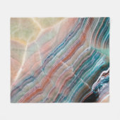 onyx marmer texture background of natural stonesto fleece deken (Voorkant (Horizontaal))