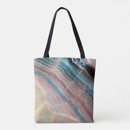 onyx marmer texture background of natural stonesto tote bag (Achterkant)