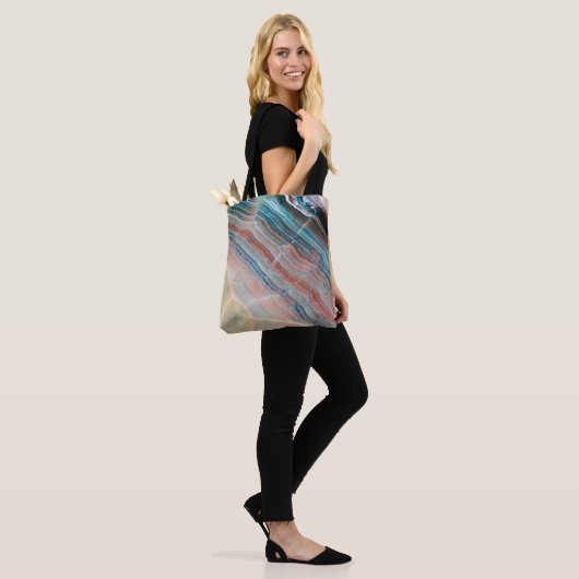 onyx marmer texture background of natural stonesto tote bag (Op model)