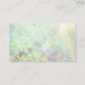 Onyx Mineral Custom Minimalist Professionele Opal Visitekaartje (Achterkant)