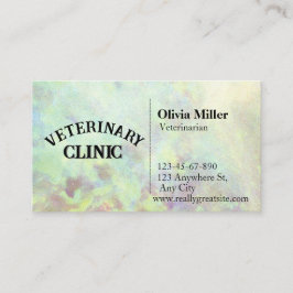 Onyx Mineral Custom Minimalist Professionele Opal Visitekaartje