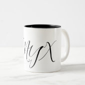 ONYX-Mok Tweekleurige Koffiemok (Voorkant rechts)