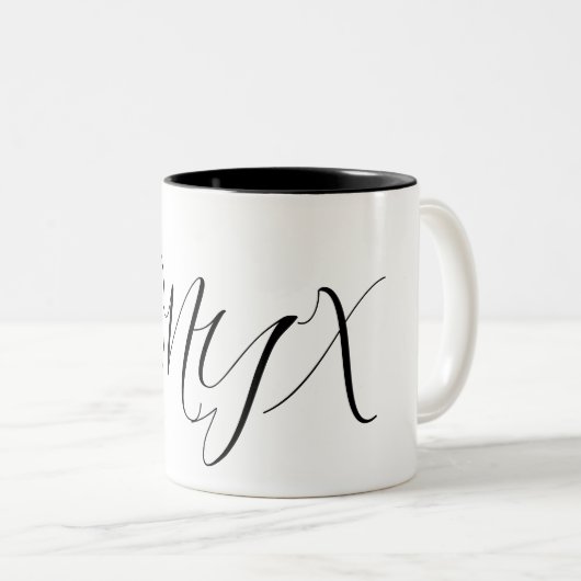 ONYX-Mok Tweekleurige Koffiemok (Voorkant rechts)