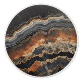 Onyx Natural Gem Pattern Keramische Knop (Voorkant)