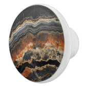 Onyx Natural Gem Pattern Keramische Knop (Rechts)