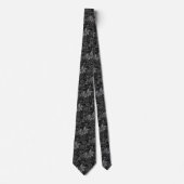 Onyx Ornate Botanisch Stropdas (Voorkant)