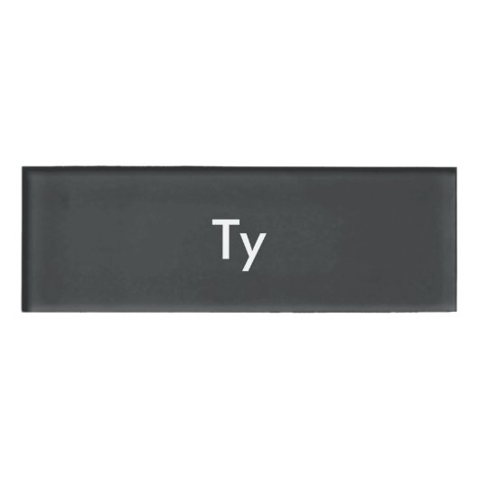 Onyx persoonlijke Sjabloon Naambadge (Voorkant)