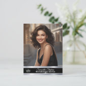 Onyx Shine EenZijdige Pageant Promo Briefkaart (Staand voorkant)