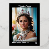 Onyx Shine Folie Printed Pageant Autograph Kaarten (Voorkant)