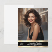 Onyx Shine Pageant Promo Briefkaart (Voorkant / Achterkant)