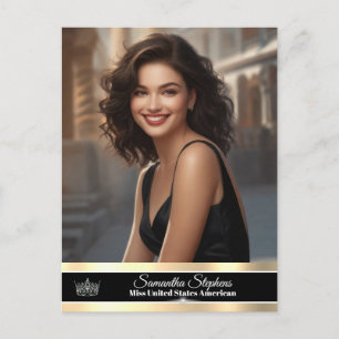 Onyx Shine Pageant Promo Briefkaart