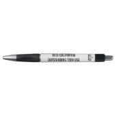 Onyx Shine Pageant Titel Custom Autograph Pen (Voorkant)