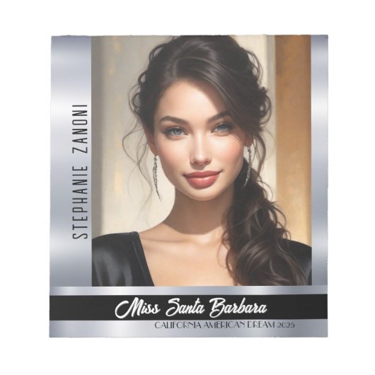 Onyx Shine Pageant Titleholder Notitieblok (Voorkant)