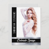 Onyx Shine Promo Postcard for Pageants Briefkaart (Voorkant / Achterkant)