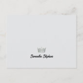 Onyx Shine Promo Postcard for Pageants Briefkaart (Achterkant)