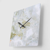 Onyx stone patroonvergrendeling Acrylwandvergrende Vierkante Klok (Hoek)