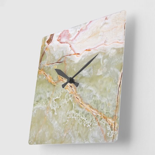 Onyx Stone Pattern Acrylic Wall klok (Hoek)