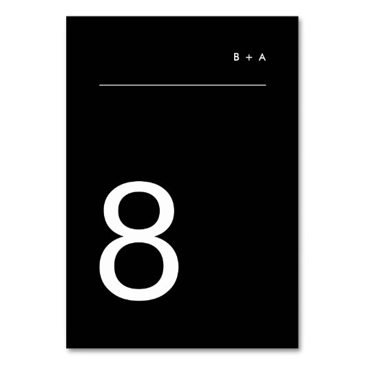 Onyx Tuxedo Simple Plain Moderne Premium Elegant Kaart (Achterkant)