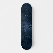 Onyx Velvet Damask | Zwarte Gothic Glam Floral Persoonlijk Skateboard (Voorkant)