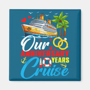 Onze 10 jaar jubileum cruise echtgenoot echtgenote magneet