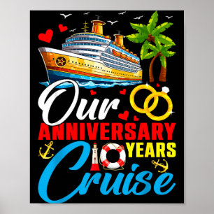 Onze 10 jaar jubileum cruise echtgenoot echtgenote poster