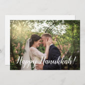 Onze 1e Chanoeka foto Feestdagenkaart (Voorkant / Achterkant)