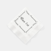 Onze 1e gelukkige verjaardag servet (Hoek)