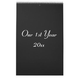 Onze 1e jaar foto trouwkalender kalender