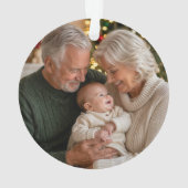 Onze 1e kerst als grootouders foto ornament (achterkant)