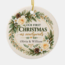 Onze 1e kerst als pasgetrouwden Elegante Winter Bl