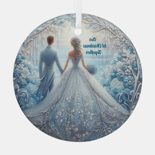 Onze 1e kerst samen Ornament Custom (Achterkant)