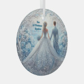 Onze 1e kerst samen Ornament Custom (Voorkant Rechts)