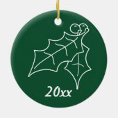 Onze 20e Kerstmis Keramisch Ornament (Achterkant)