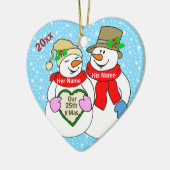 Onze 25e Kerstmis Keramisch Ornament (Links)