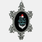 Onze 2e Kerst Samen Koppel Familie Matching Tin Sneeuwvlok Ornament (Links)