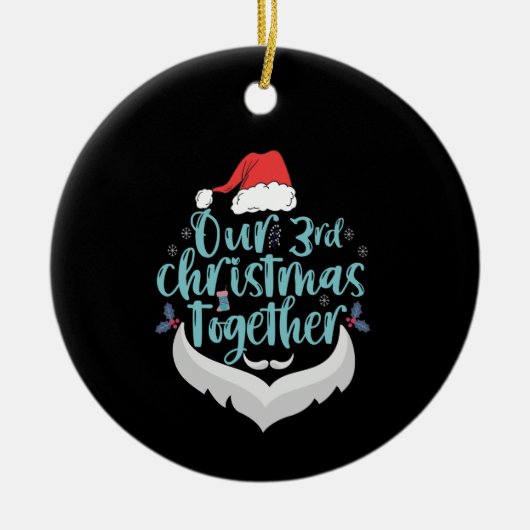 Onze 3de kerstman in combinatie met een paardengez keramisch ornament (Voorkant)