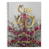 Onze 40e bruiloft met antiterreuracties notitieboek (Voorkant)