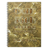 Onze 50e bruiloft Jubileum Gastboekgoud Notitieboek (Voorkant)