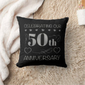 Onze 50e verjaardag vieren kussen (Deken)