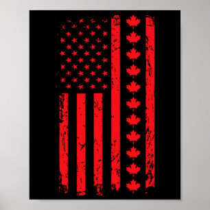 Onze 51e staat van Amerika Amerikaanse vlag met Ca Poster