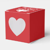 Onze 8-Bit Harten in Cherry Favor Box Bedankdoosjes (Voorkant Zijde)