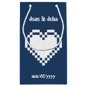 Onze 8-Bit Harten in Navy Cadeautas (Achterkant)