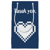 Onze 8-Bit Harten in Navy Cadeautas (Voorkant)
