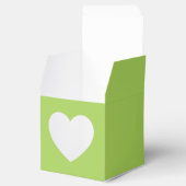 Onze 8-Bit Harten in Peridot Favor Box Bedankdoosjes (Geopend)