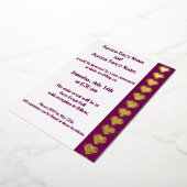 Onze 8-Bit Harten in Wijn Folie Uitnodiging (Gedraaid)