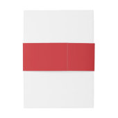 Onze 8-bits harten in Cherry Invitation Belly Band Uitnodigingen Wikkel (Achterkant Voorbeeld)