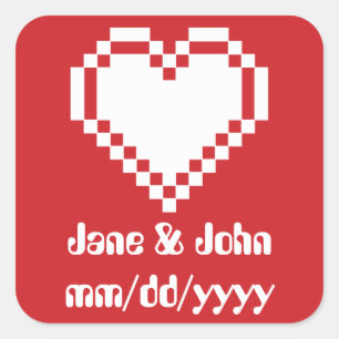 Onze 8-bits harten in Cherry Sticker