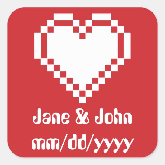Onze 8-bits harten in Cherry Sticker (Voorkant)