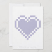 Onze 8-bits harten in de uitnodiging van het huwel (Achterkant)